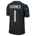 #1 Ahmad Sauce Gardner Player NY.Jets Black Game Football Jerseys